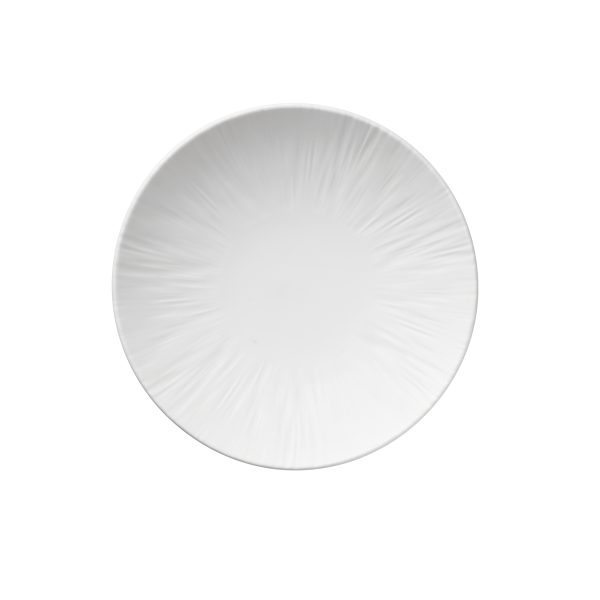 Assiette creuse en porcelaine - Ø 19 cm - 500 ml - Série Shiro (lot de 4)