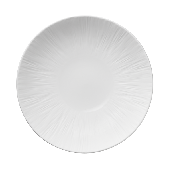 Assiette creuse en porcelaine - Ø 26,5 cm - 1,3 L - Série Shiro (lot de 2)