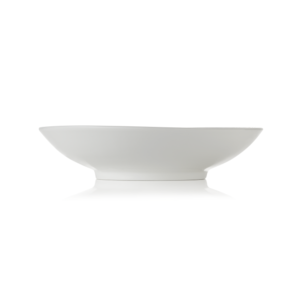 Assiette creuse en porcelaine - Ø 26,5 cm - 1,3 L - Série Shiro (lot de 2)
