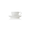 Tasse à espresso - 80 ml - Avec soucoupe - Série Shiro (lot de 4)