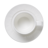 Tasse en porcelaine - 240 ml - Avec soucoupe - Série Shiro (lot de 4)