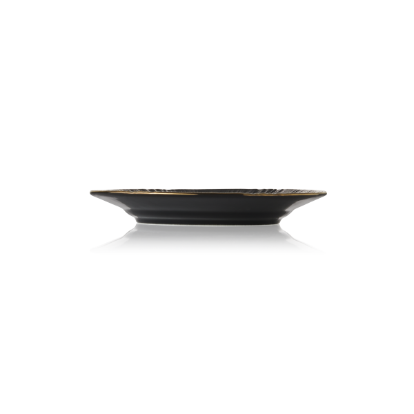 Assiette plate en porcelaine - Ø 16,5 cm - Série Kuro (lot de 6)