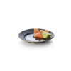 Assiette plate en porcelaine - Ø 22 cm - Série Kuro (lot de 4)