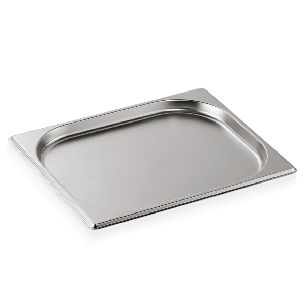 Bac gastro en acier chrome-nickel - GN 1/2 - Profondeur 20 mm (lot de 6)