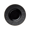 Assiette creuse en porcelaine Ø 23,5 cm - Série Kuro (lot de 3)