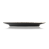 Assiette ovale en porcelaine - 33 x 24,5 cm - Série Kuro (lot de 2)