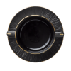 Bol à oreilles et soucoupe en porcelaine - 250 ml - Série Kuro (lot de 4)