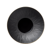 Assiette creuse en porcelaine Ø 22,5 cm - Série Kuro (lot de 3)