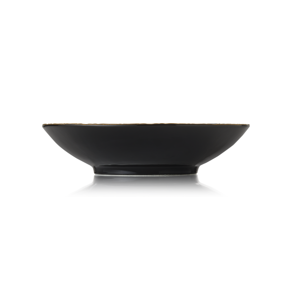 Assiette creuse en porcelaine Ø 26,5 cm - Série Kuro (lot de 2)