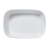 Saladier rectangulaire en porcelaine - 20 x 14 x 6,5 cm