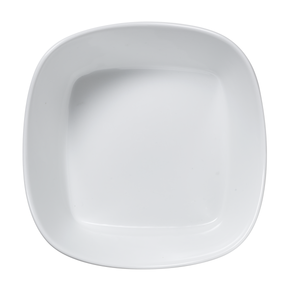 Saladier carré en porcelaine - 20,5 x 20,5 x 8,5 cm