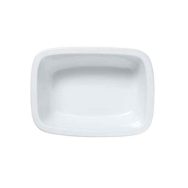 Ravier rectangulaire en porcelaine - 220 ml (lot de 6)