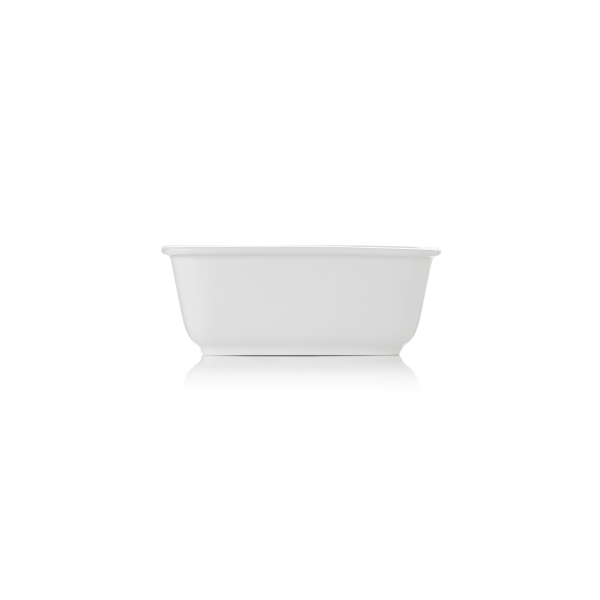 Ravier rectangulaire en porcelaine - 220 ml (lot de 6)