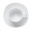 Tasse à cappuccino en porcelaine - 180 ml - Avec soucoupe (lot de 4)