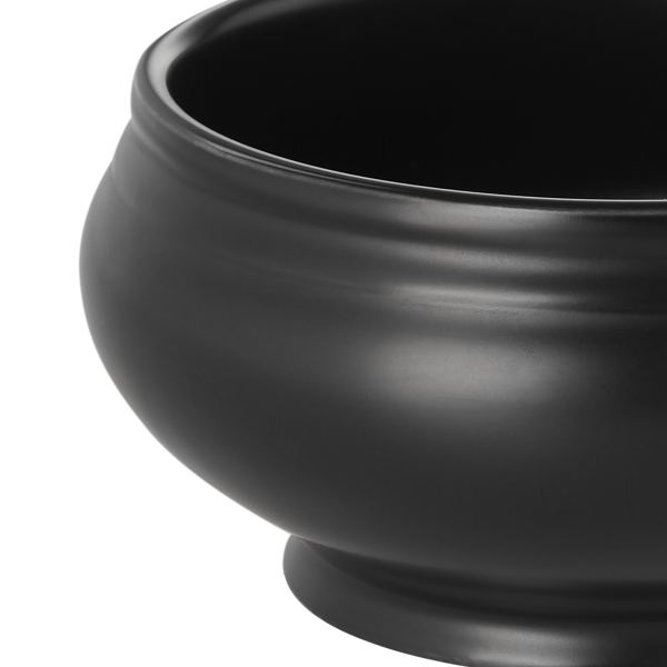 Bol à soupe en porcelaine noire mate Ø 12,5 cm - 500 ml