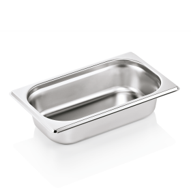 Bac gastro en acier chrome-nickel - GN 1/4 - Profondeur 65 mm (lot de 6)