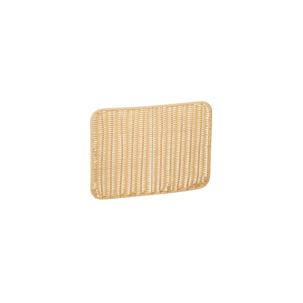 Plateau de présentation en polypropylène - 40 x 30 x 1 cm - Beige clair