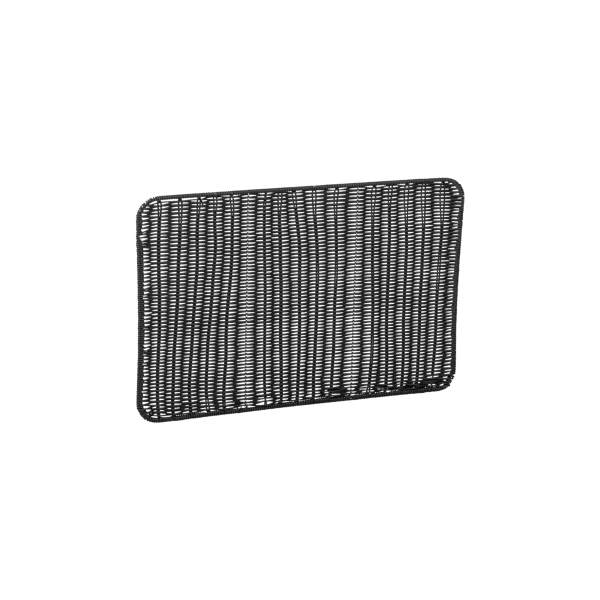 Plateau de présentation en polypropylène - 60 x 40 x 1 cm - Noir
