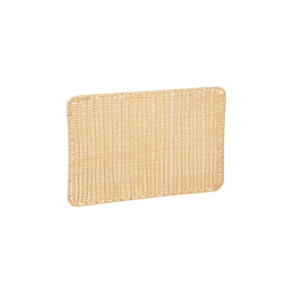 Plateau de présentation en polypropylène - 60 x 40 x 1 cm - Beige clair