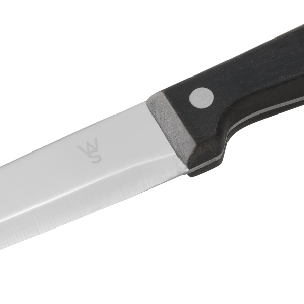 Couteau à steak acier chromé 13/0 - Manche POM - Lame 13 cm (lot de 6)