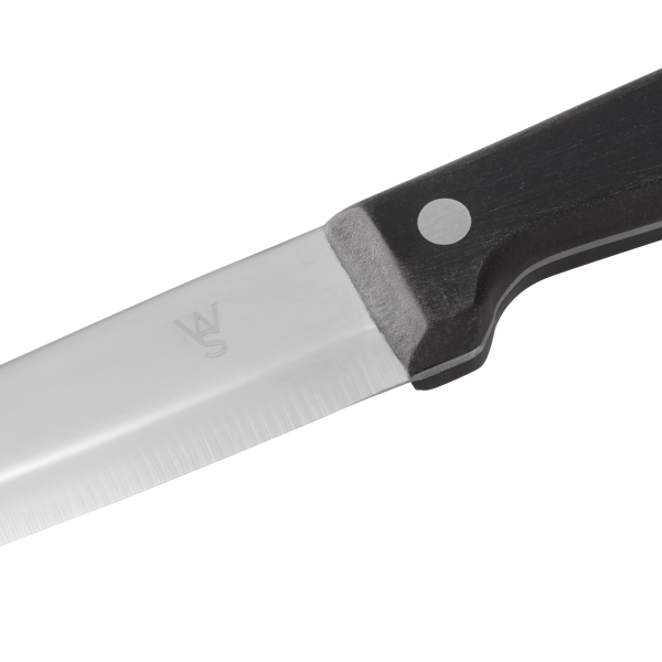 Couteau à steak acier chromé 13/0 - Manche en POM - Lame 13 cm (lot de 6)