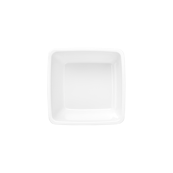 Bol carré en mélamine blanche - 13 x 13 cm - 500 ml
