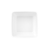 Saladier carré en mélamine blanche - 25 x 25 cm - 4,6 L