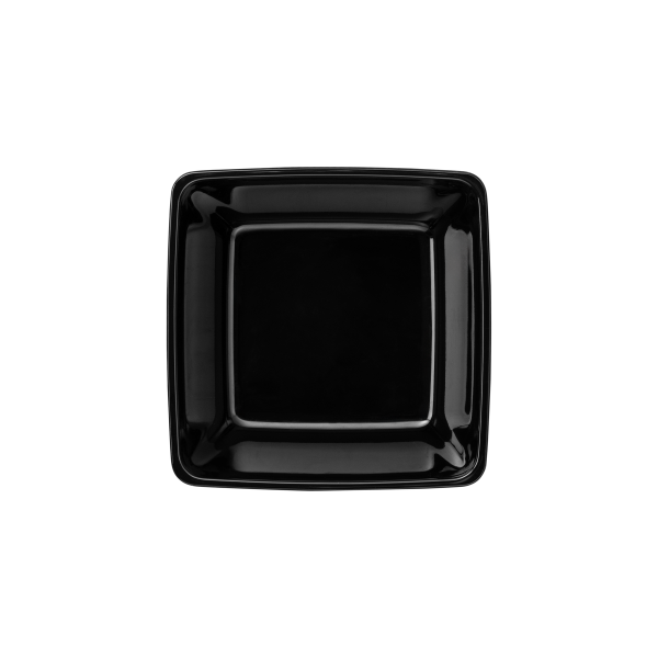 Saladier carré en mélamine noire - 19 x 19 cm - 2 L