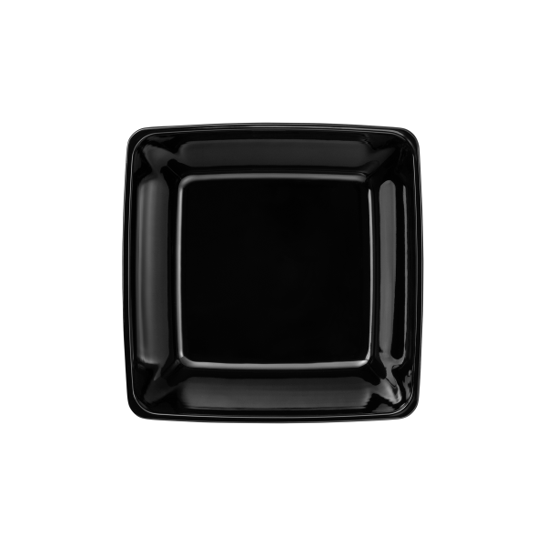 Saladier carré en mélamine noire - 25 x 25 cm - 4,6 L