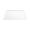 Plateau de service carré en mélamine blanche - 51 x 51 cm