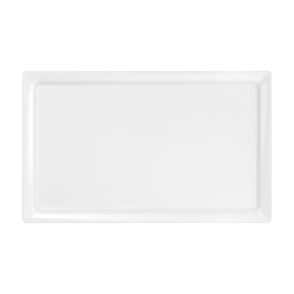 Plateau de service en mélamine blanche - GN 1/1