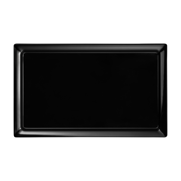 Plateau de service en mélamine noire - GN 1/1