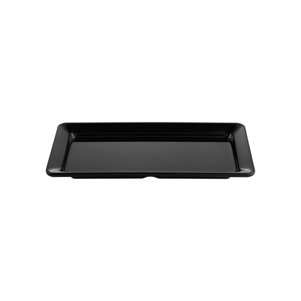 Plateau de service en mélamine noire - GN 1/3