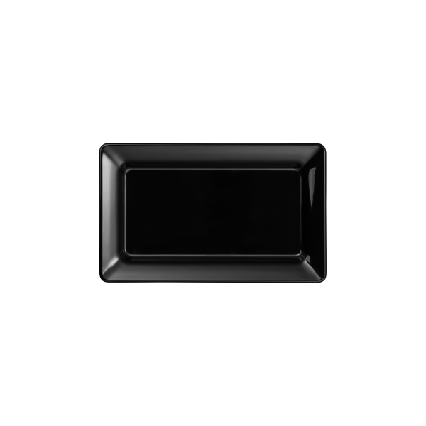 Plateau de service en mélamine noire - GN 1/4