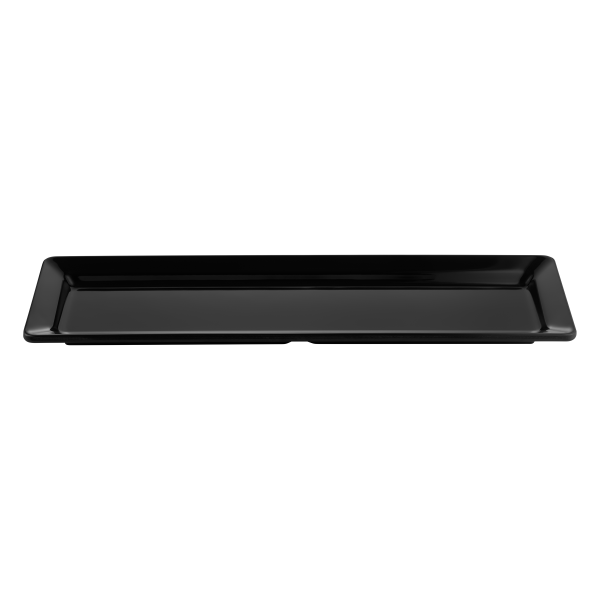 Plateau de service en mélamine noire - GN 2/4