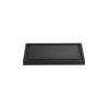 Planche à découper avec rigole polypropylène noir 30 x 20 x 2 cm – Pieds antidérapants