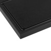 Planche à découper avec rigole d'écoulement - 30 x 20 x 2 cm - Noire