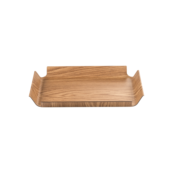 Plateau antidérapant en papier renforcé de mélamine - Coins ouverts - 40,5 x 29,5 x 4 cm