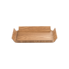 Plateau antidérapant en papier renforcé de mélamine - Coins ouverts - 40,5 x 29,5 x 4 cm