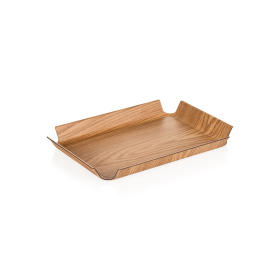 Plateau antidérapant en papier renforcé de mélamine - Coins ouverts - 40,5 x 29,5 x 4 cm