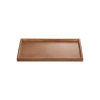 Plateau antidérapant en bois - 35 x 24 x 2 cm