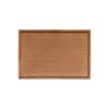 Plateau antidérapant en bois - 35 x 24 x 2 cm
