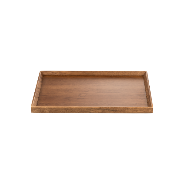 Plateau antidérapant en bois - 40 x 28 x 2 cm