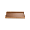 Plateau antidérapant en bois - 40 x 28 x 2 cm