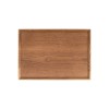 Plateau antidérapant en bois - 40 x 28 x 2 cm