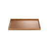 Plateau antidérapant en bois - 44 x 32 x 2 cm