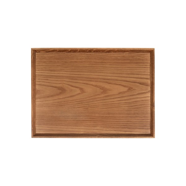 Plateau antidérapant en bois - 44 x 32 x 2 cm