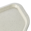 Plateau trapézoïdal en polyester et fibre de verre - 48 x 34 cm - Gris granite