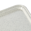 Plateau en polyester et fibre de verre - 53 x 37 cm - Gris granite