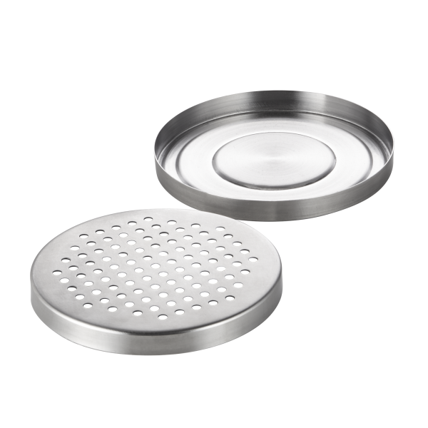 Plateau d'égouttage en acier chrome-nickel - Ø 14 cm